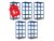 Regál 1800x900x400 mm lakovaný 5-policový, nosnost 875 kg - modrý - 5ks