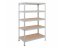 Regál 1830x900x300 mm zinkovaný 5-policový, nosnost 1000 kg, RIVET