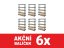 Regál 1600x800x400 mm lakovaný 5-policový, nosnost 1000 kg, RIVET - černý - 6ks