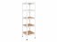 Regál 1830x400x400 mm lakovaný 5-policový, nosnost 1000 kg, RIVET - bílý