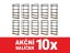 Regál 2200x1000x600 mm lakovaný 6-policový, nosnost 1050 kg - černý - 10ks