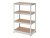 Regál 1500x700x300 mm zinkovaný 4-policový, nosnost 700 kg