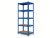 Regál 1800x900x400 mm lakovaný 5-policový, nosnost 875 kg - modrý