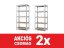 Polcrendszer 1800x900x300 mm robusztus horganyzott 5 polcos, teherbírás 1000 kg - 2db