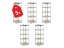 Raft metalic 1800x400x400 mm zincat cu 5 polițe, capacitate 875 kg - 5buc.