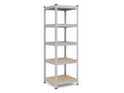 Regál 1800x400x400 mm zinkovaný 5-policový, nosnost 875 kg - 5ks