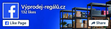 Výprodej regálů na Facebooku