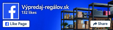 Výpredaj regálov na Facebooku