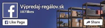 Výpredaj regálov na Facebooku